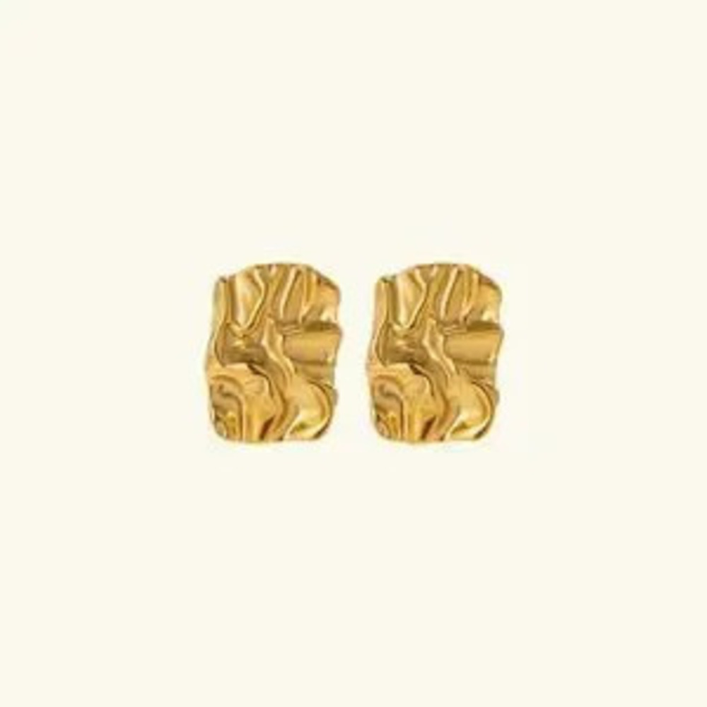Textured?geo earrings? N254